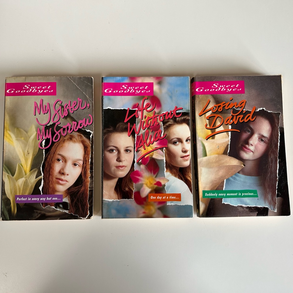 RARE Sweet Goodbyes Book Set of 3 YA 1993